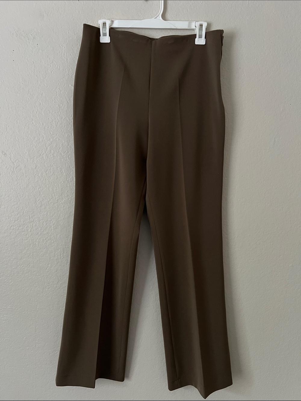 Like New! LIOR Paris High-Waisted Boot Cut Trousers Chocolate in Size 8/10